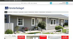 Desktop Screenshot of fonsterbolaget.se